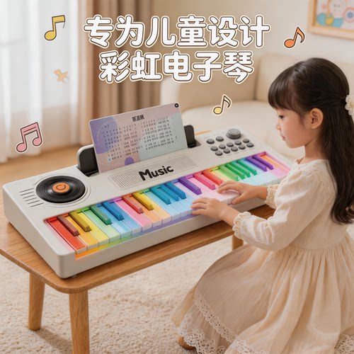 【万人选购】彩虹电子琴儿童玩具