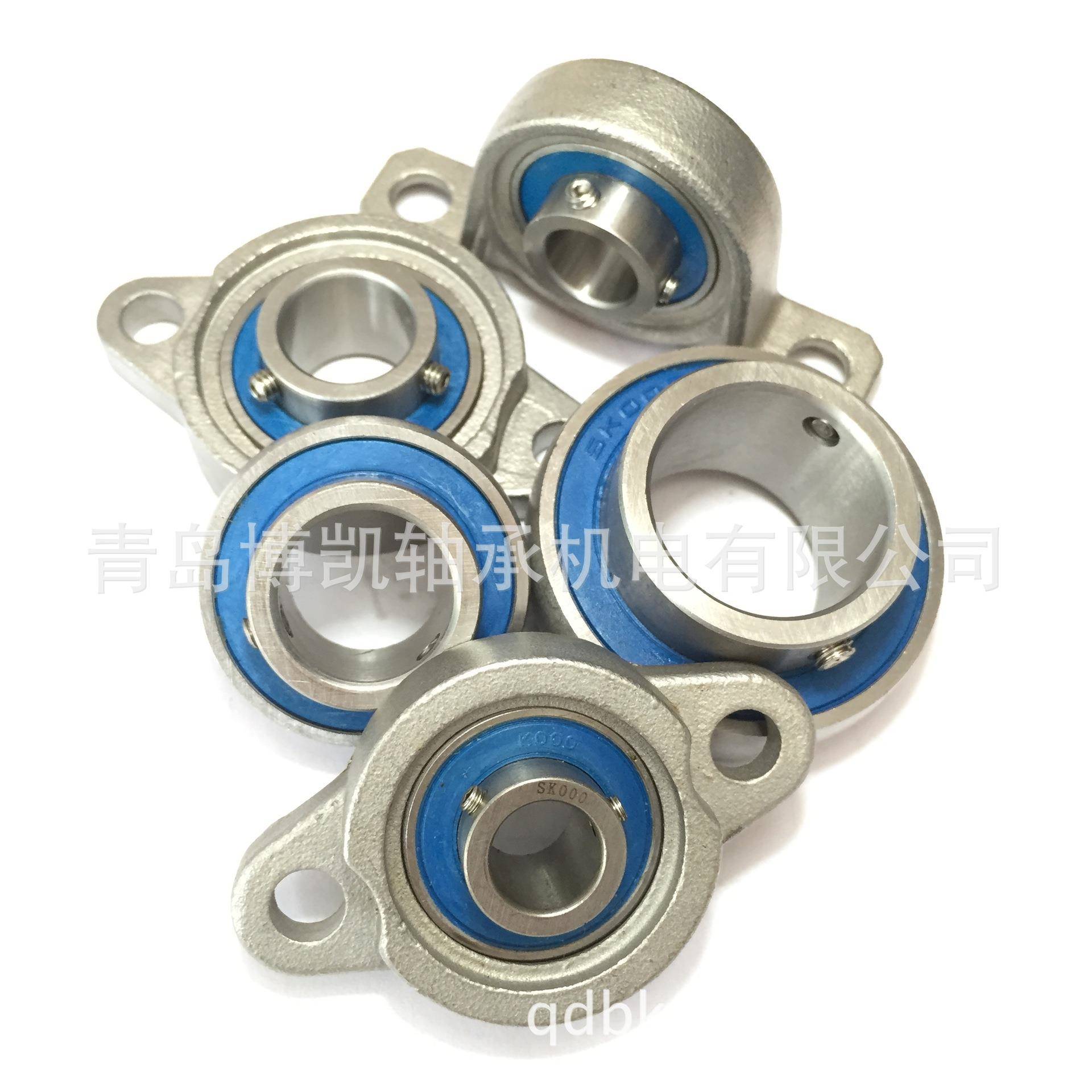 不锈钢微型带座外球面轴承SKP006内孔30mm立式轴承座厂家现货供应