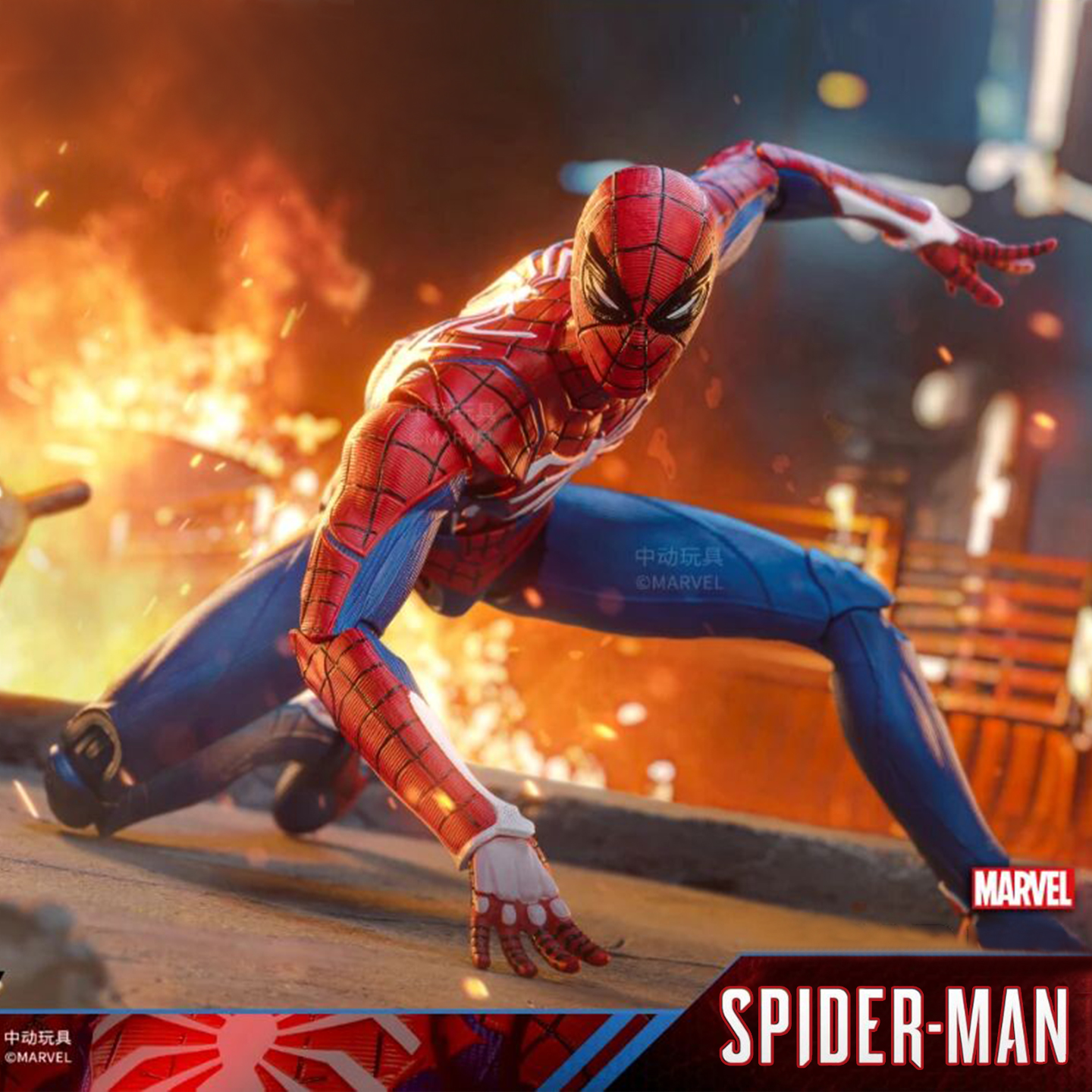 中动玩具漫威蜘蛛侠极速战衣手办