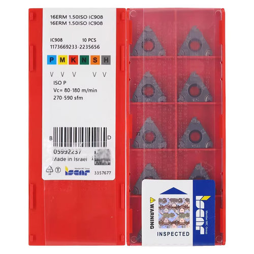 正品伊斯卡 螺纹刀片 16ERM 16IRM 1.0 1.5 2.0 2.5 3.0ISO IC908
