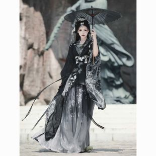 宴山亭原创【不染尘】汉服女梅花重工刺绣清冷风南北朝江湖武侠风