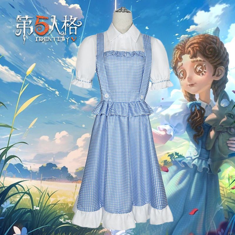 第五人格桃乐丝cosplay裙装套装女童洛丽塔演绎之星蝴蝶结平价