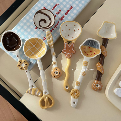 一木柠可爱陶瓷高颜值汤勺