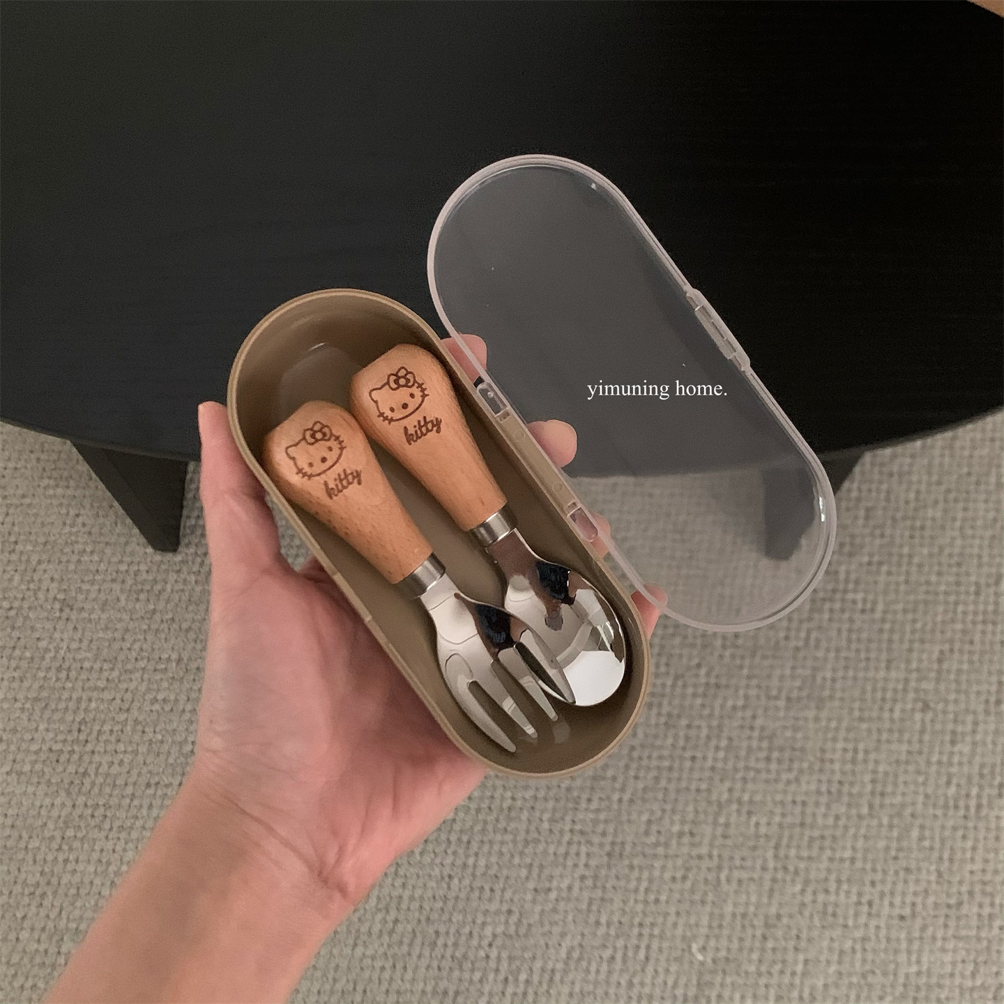 hellokitty可立叉勺便携餐具