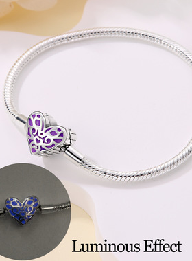 潘家铜镀银手链925万圣节halloween夜光复古手链珠跨境热销