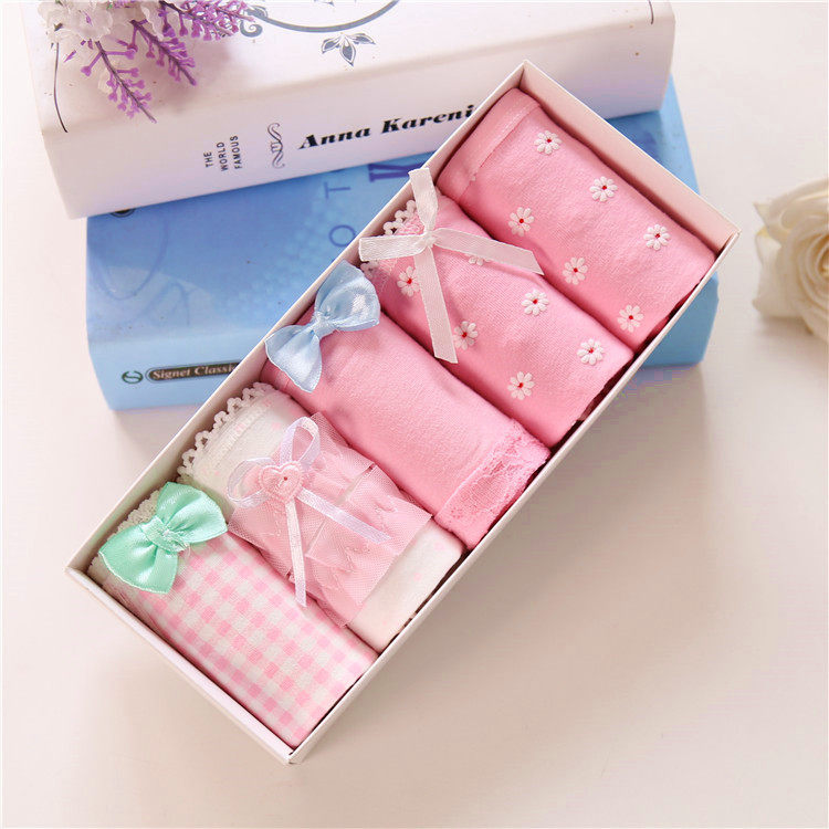 可爱卡通低腰透气女士内裤性感蝴蝶结少女三角裤i礼盒装,女士内衣/男士内衣/家居服,女三角裤,淘宝优惠券,粉丝福利购,淘宝优惠卷