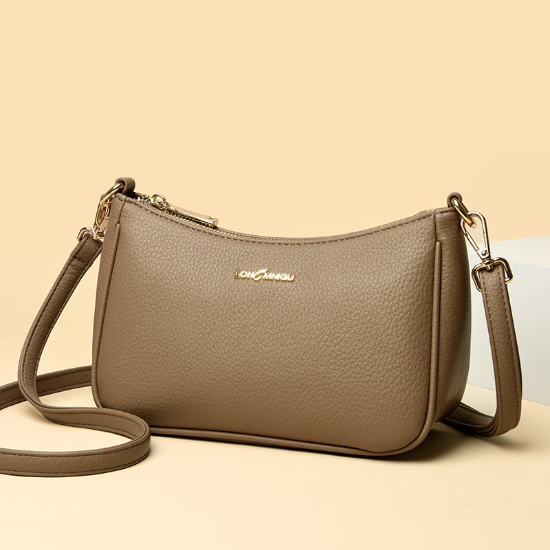 日本品质包包女包2025新款通勤软皮单肩腋下包百搭气质中年女士妈