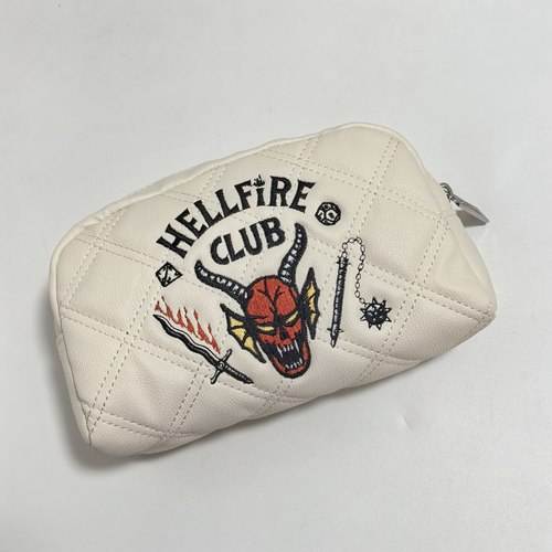 外贸出口 怪奇物语周边 刺绣车缝线 化妆包收纳包