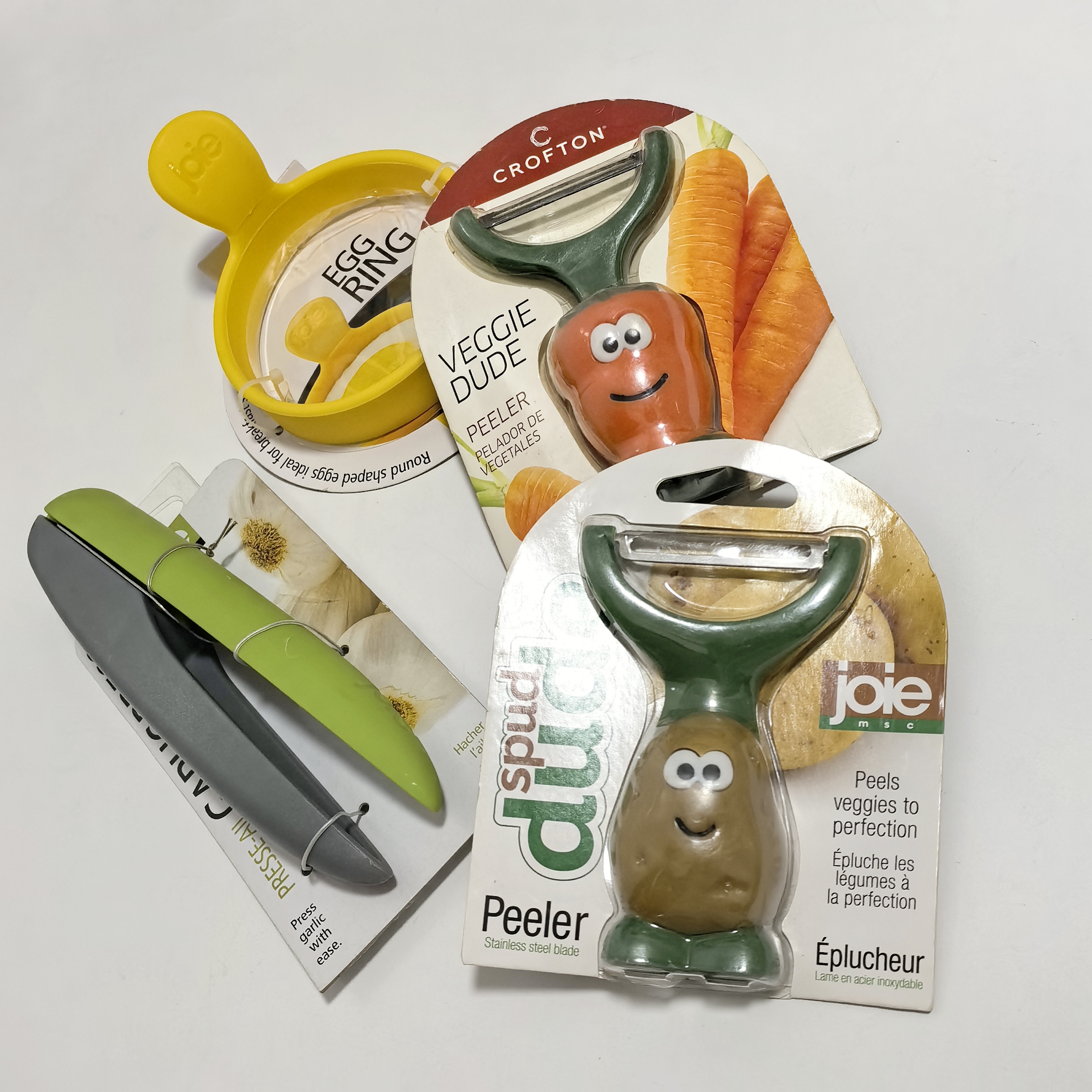 外贸出口 可爱小土豆小萝卜削皮器煎蛋器 蒜蓉压泥器