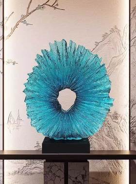 透明树脂工艺品雕塑摆件售楼处过道高端装饰艺术品家居摆设配饰