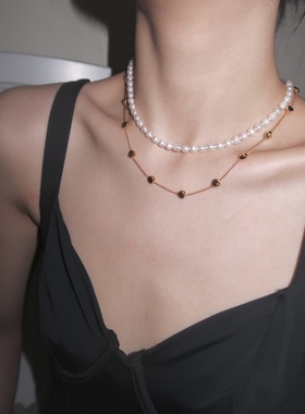 sweetbones金色爱心锁骨链颈链甜心叠戴芭蕾美学