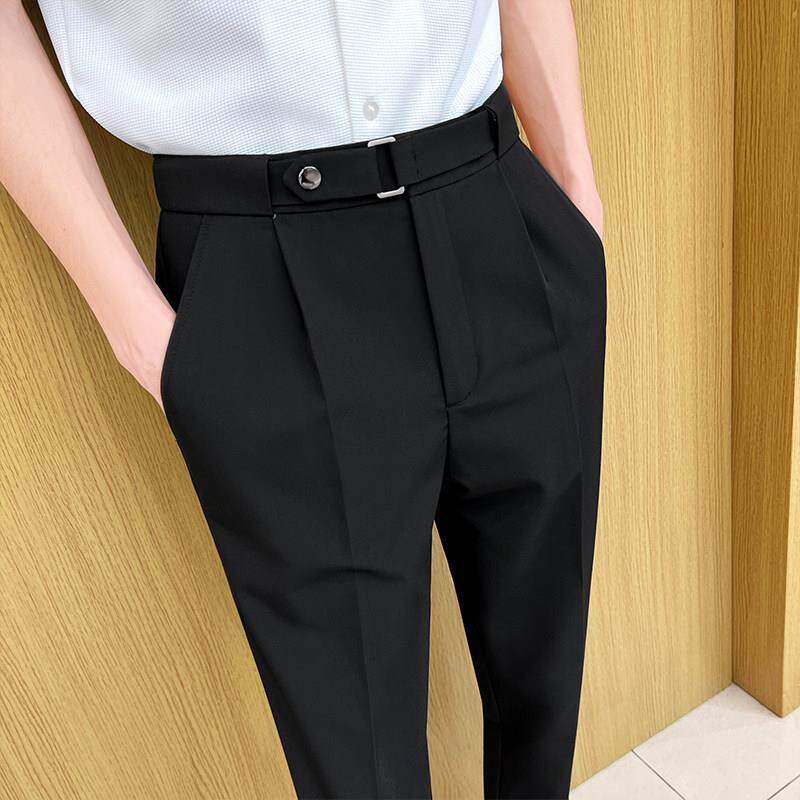 9九分西装裤子男士2026新款夏季薄款高级感休闲西裤男款修身男裤