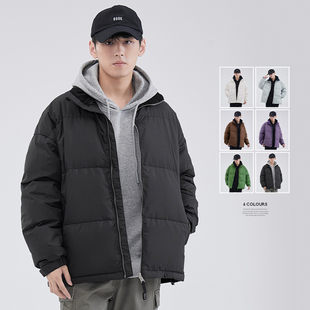 HomePanda立领羽绒服男冬季新款美式情侣加厚保暖高端面包服外套