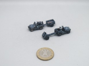 LEIG18 WWII 展示 75MM 144 Jeep 缴获Willys 二套 German