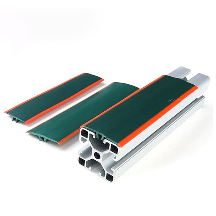 双色防静电封条工业铝型材欧国标3030/4040配件密封装饰封边胶条
