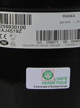 CAJ9480Z TAJ9510T CAJ9513T CAJ4511Y/A CAJ4519Z泰康冰柜压缩机