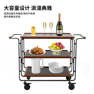 烤鸭片鸭车大号手推车商用移动餐车堂做服务车小推车高级烤鸭车