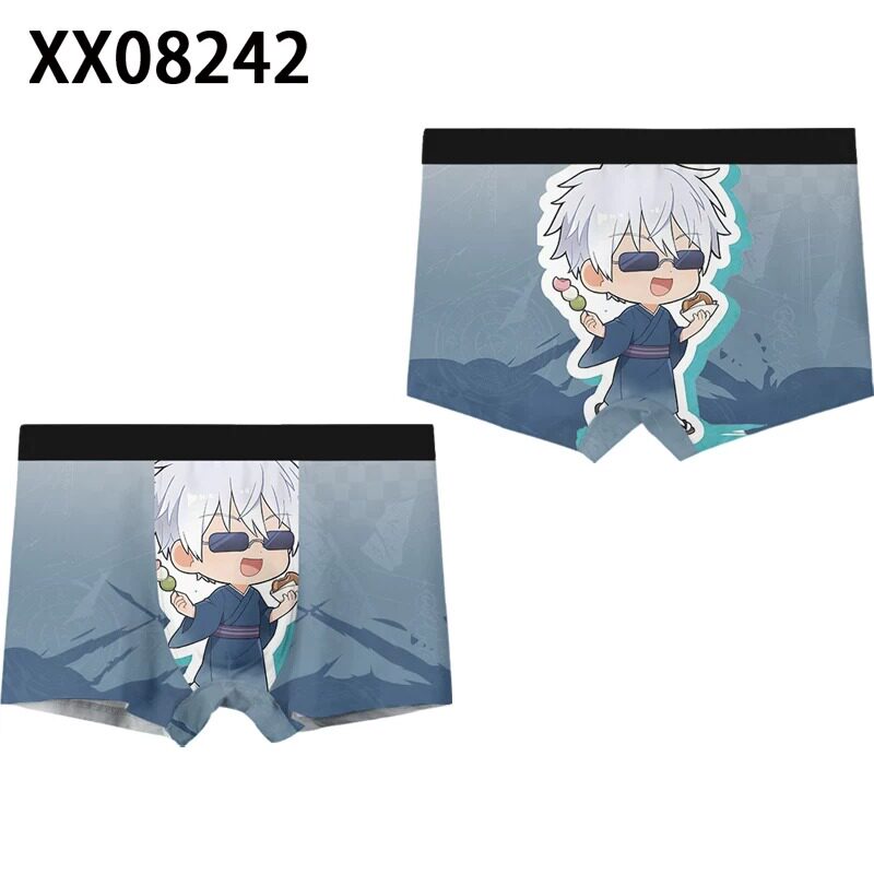 咒术回战Q版男士平角内裤透气