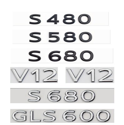 适用于奔驰迈巴赫S480 S450 GLS480GLS600车标V12侧标MAYBACH尾标