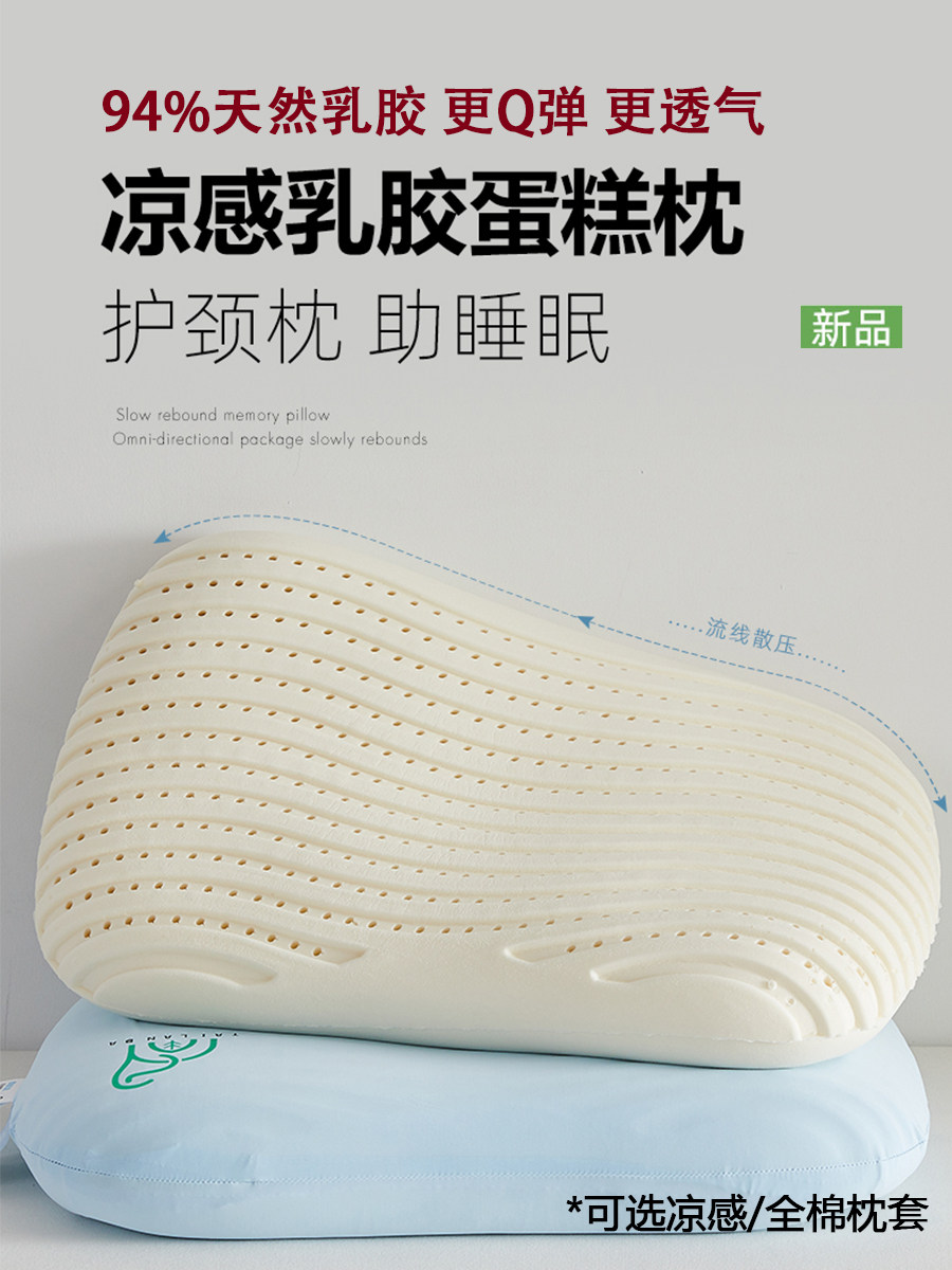 MUJI LATEX PILLOW MEMORY PILLOW CORE LOW REBOUND POLYURETHANE RUBBER SINGLE CERVICAL SPINE MUJ CURVE PILLOW