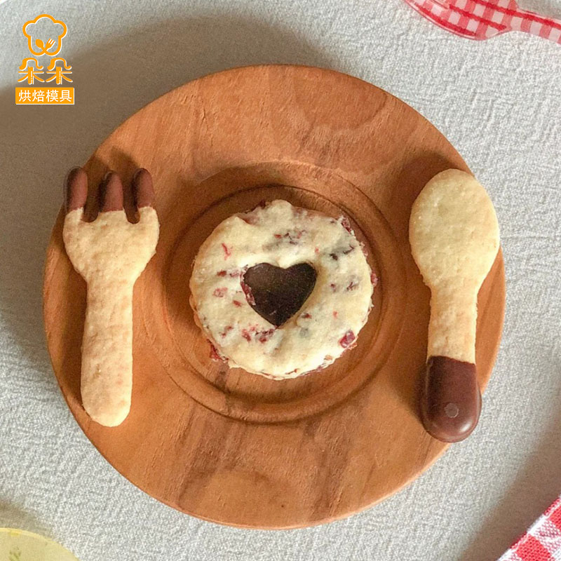 日式卡通饼干模具可爱刀叉勺餐具