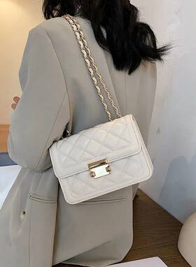 春夏小包包女包网红新款潮时尚菱格链条包百搭单肩斜挎包