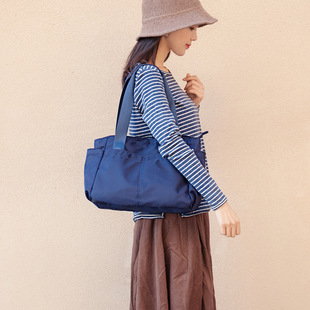 新款防水尼龙女包大容量单肩手提包简约时尚托特包包