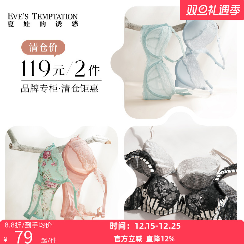 夏娃的诱惑大胸显小蕾丝内衣女