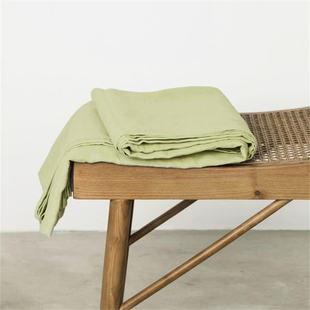 特价 纯亚麻床单单件纯色床笠三件套亲肤床罩家用床上用品定制 夏季