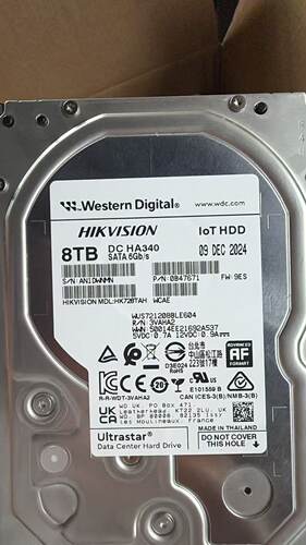 海康威视西数 HK728TAH HK726TAH 8TB6TB企业级监控LOT加密专用