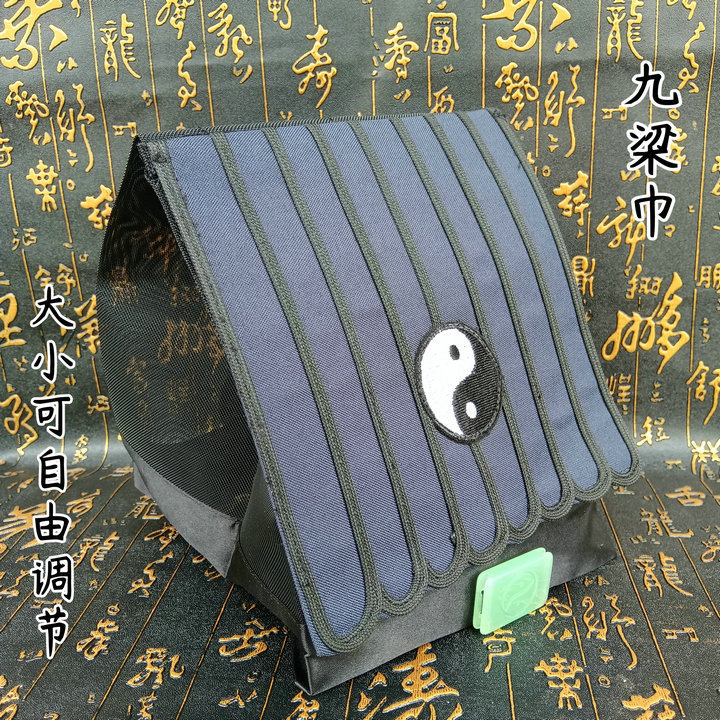 道帽子太极纯阳巾道士帽子道帽正一派网纱帽九梁巾道帽