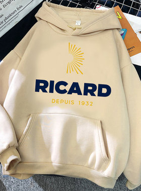 ricard hoodies male Ulzzang graphic grunge hip hop men pullo