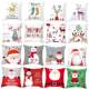 Merry Santa Christmas Cushion Cover Claus Reindeer