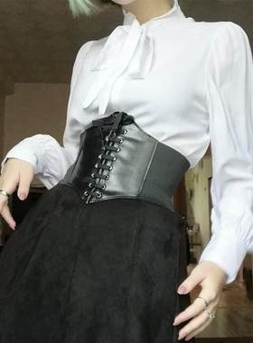 Fashion Corset Wide Belts Pu Leather Slimming Body Waistband