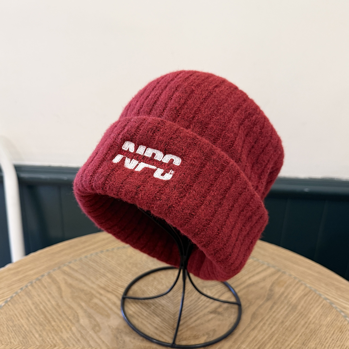 秋冬保暖双层针织帽女休闲百搭