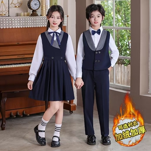 元旦儿童大合唱团演出服中小学生诗歌朗诵比赛爱国主持礼服表演服