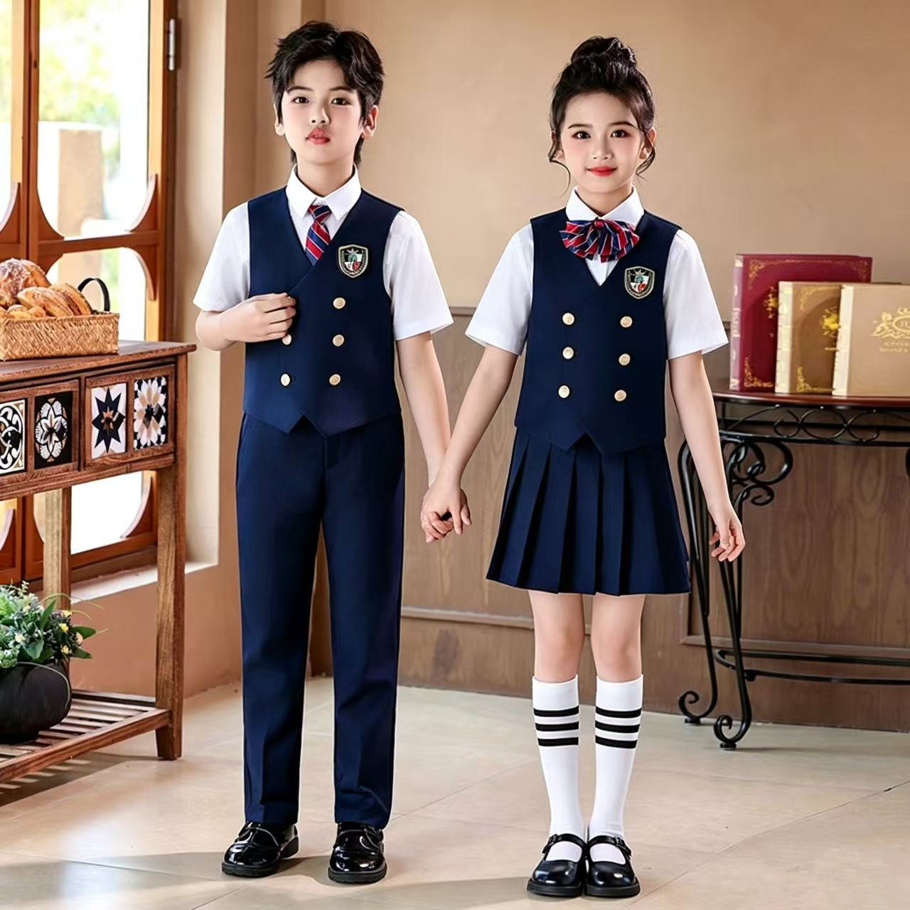 六一儿童大合唱演出服中小学生朗诵演讲比赛表演服男女童主持礼服