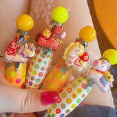 公主 小马笔甜美可爱卡通胖胖笔蓝黑色圆珠笔汽车外饰品 马年新款