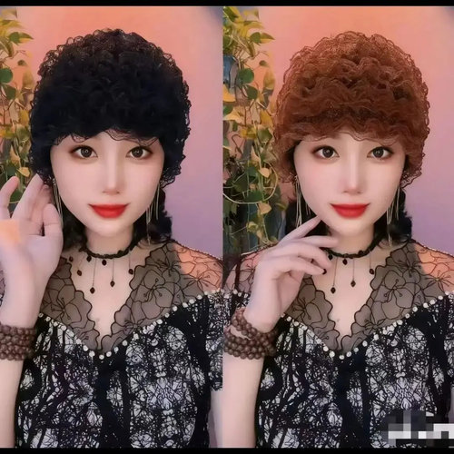 四季款蕾丝花边包头帽