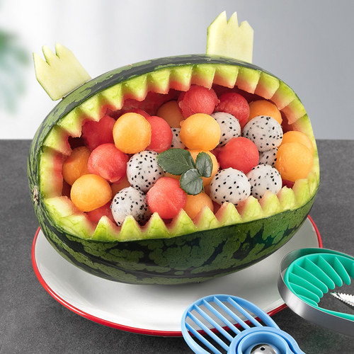 三合一水果挖球器挖西瓜球勺