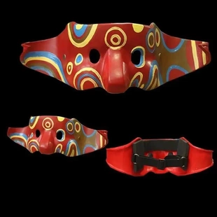 新警察故事阿祖面具半脸万圣节cos恐怖装扮抖音超帅吴彦祖头套男