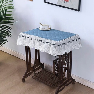 老式缝纫机套缝纫机盖布盖垫缝纫机帘家用长方形通用型布艺新款