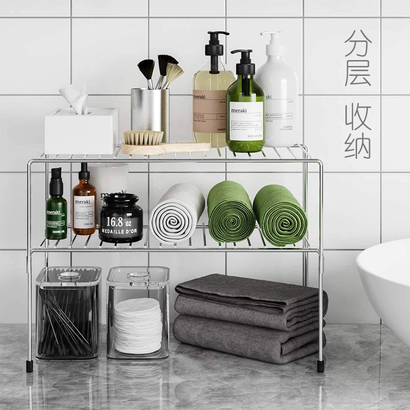 厨房柜内置物架橱柜隔板桌面甁罐收纳用品伸缩分层储物架搁板怎么看?