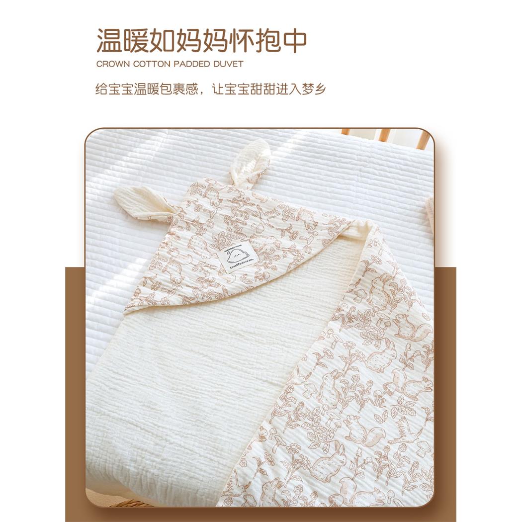 纯棉纱布抱被春夏全棉初