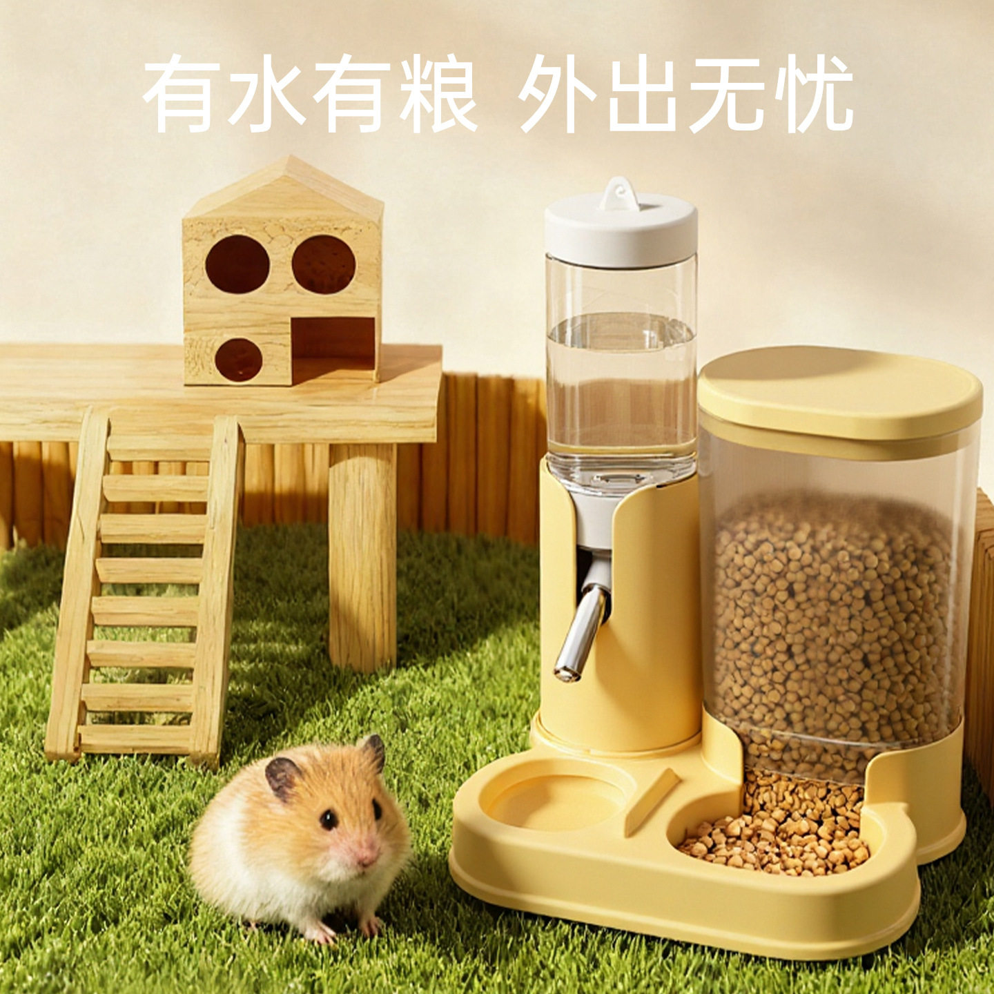 仓鼠全自动饮水喂食器二