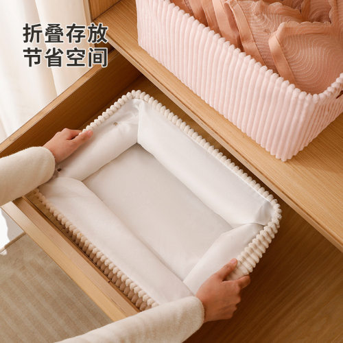 加厚绒布eva脏衣篮皮手提