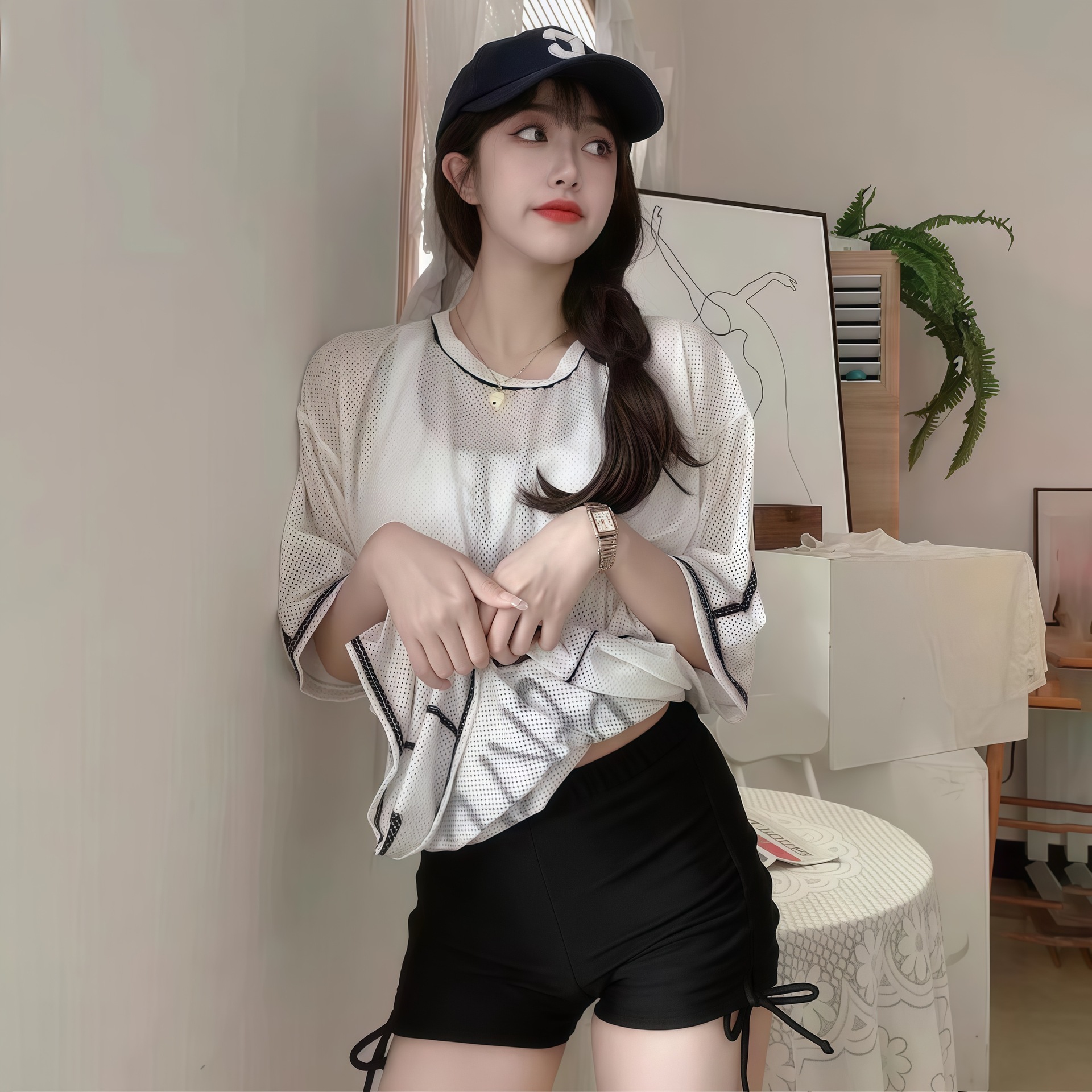 游泳衣女士温泉分体式三件套2025年新款爆款保守显瘦遮肚度假泳装