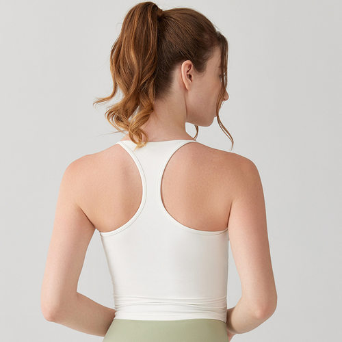 中强度运动背心女固定杯普拉提跑步训练健身防震聚拢瑜伽文胸上衣