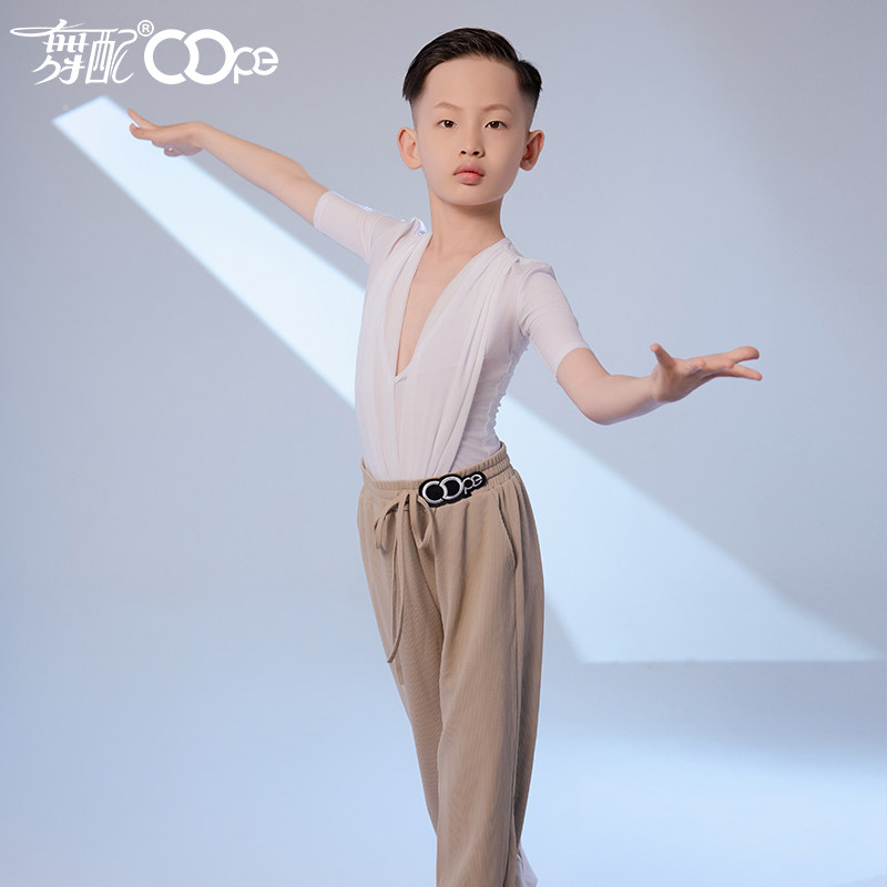 oope舞配练功服新款男童拉丁舞服
