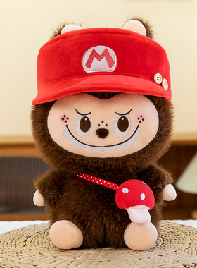 蘑菇labu拉布玩偶公仔布布玩偶兔子大号毛绒玩具睡觉抱枕生日礼物